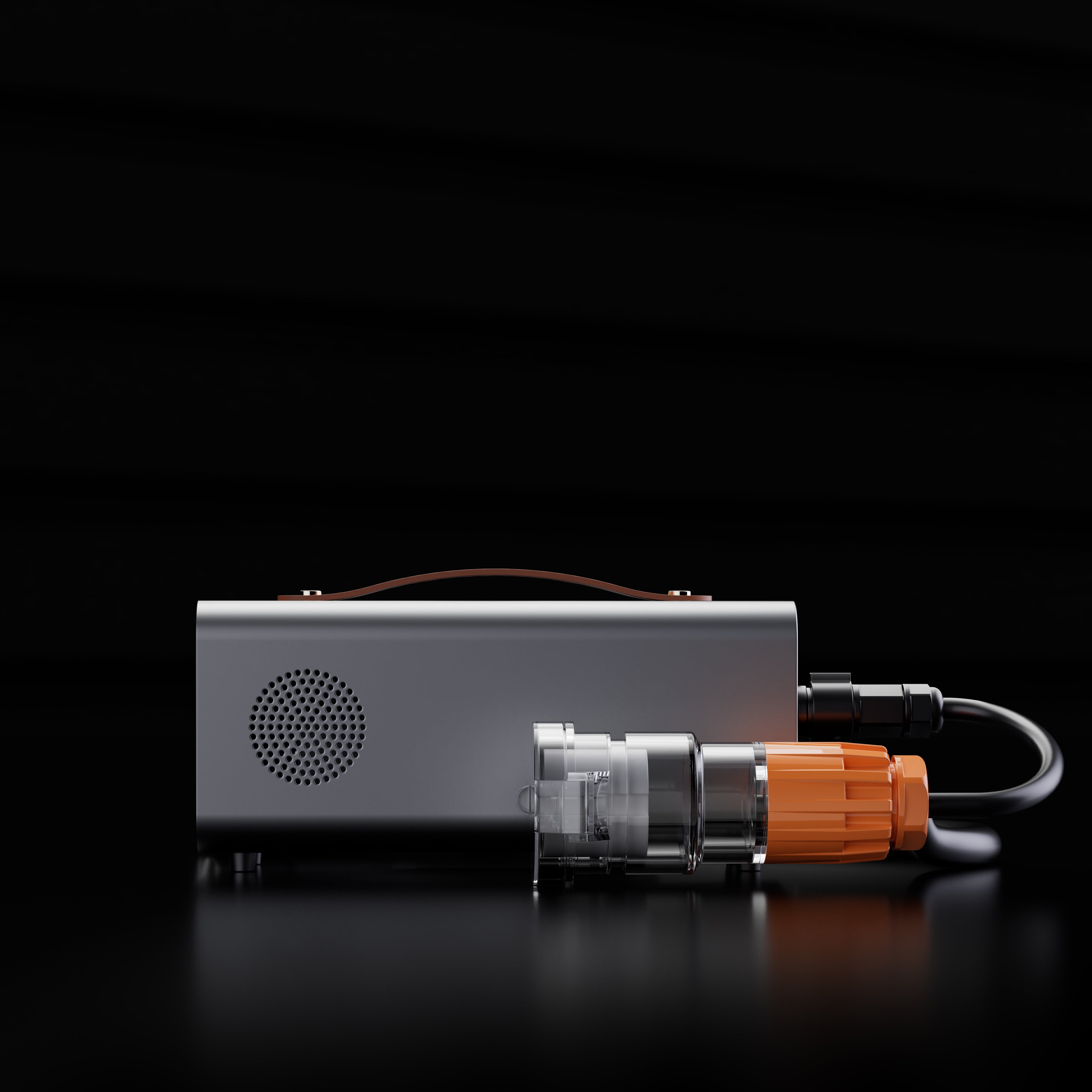 RoamEnergy PowerBridge Pro Australia side view with high-power connector cooling vent and portable EV backup power cable